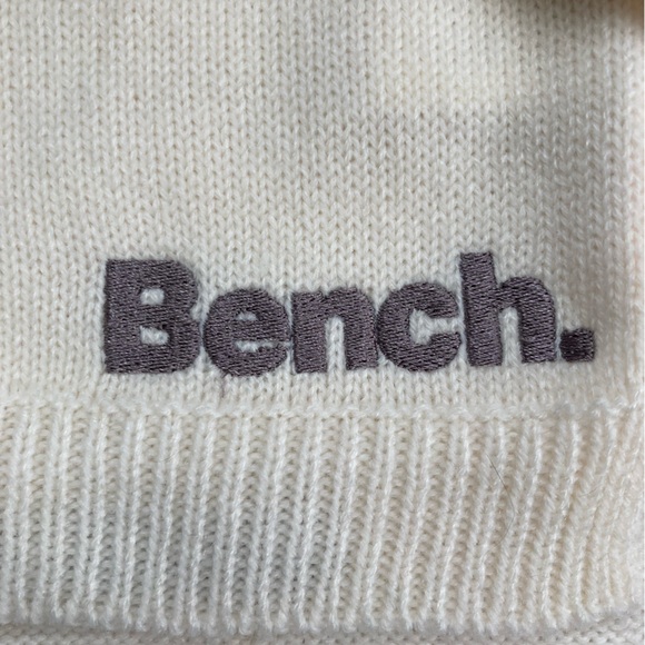 BENCH cream knit scarf and hat with pompom set - Picture 2 of 4